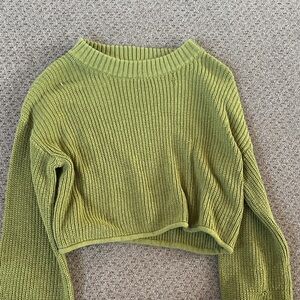 Wild Fable Lime Green Knit Sweater